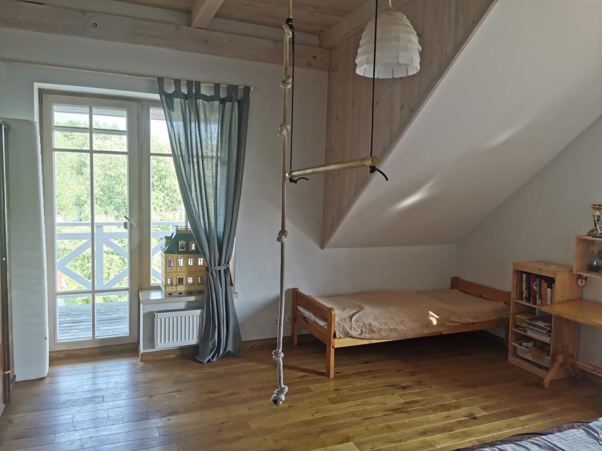 9 Min From Palanga! Luxury House On The River And Sauna クレチンガ エクステリア 写真