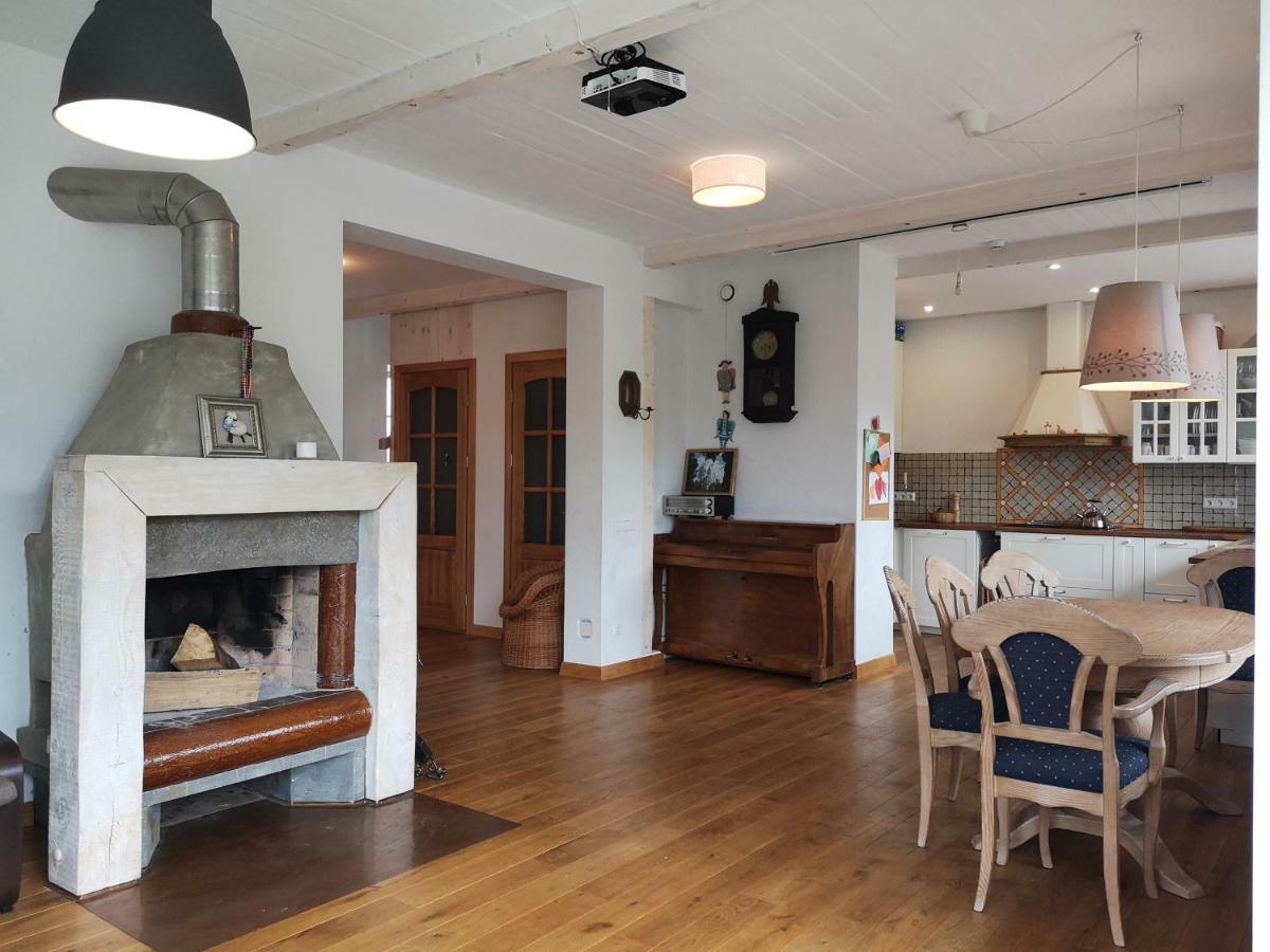 9 Min From Palanga! Luxury House On The River And Sauna クレチンガ エクステリア 写真