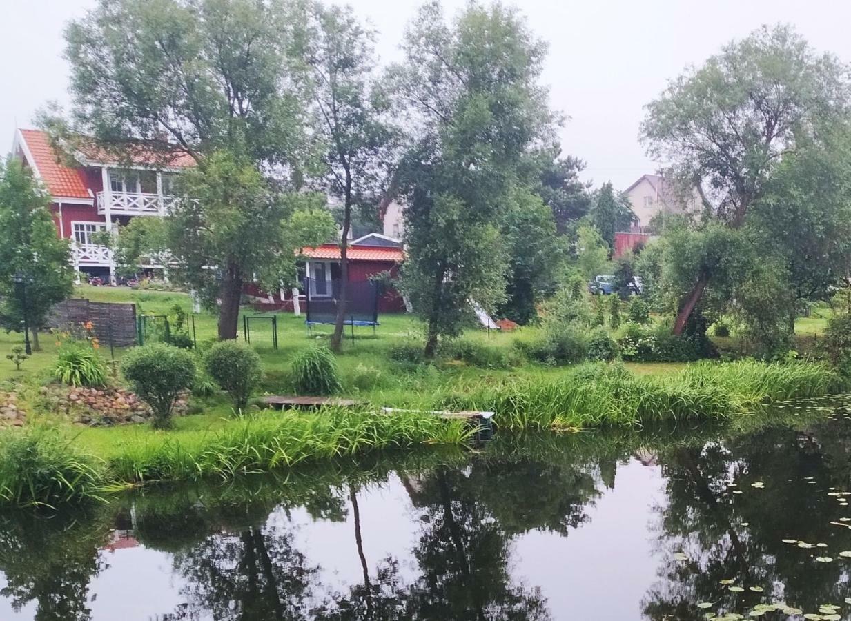 9 Min From Palanga! Luxury House On The River And Sauna クレチンガ エクステリア 写真